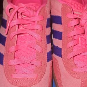 Adidas Women's Pink and Purple Sneakers